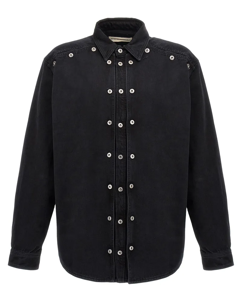 Y/PROJECT Evergreen Snap Off' Shirt Black
