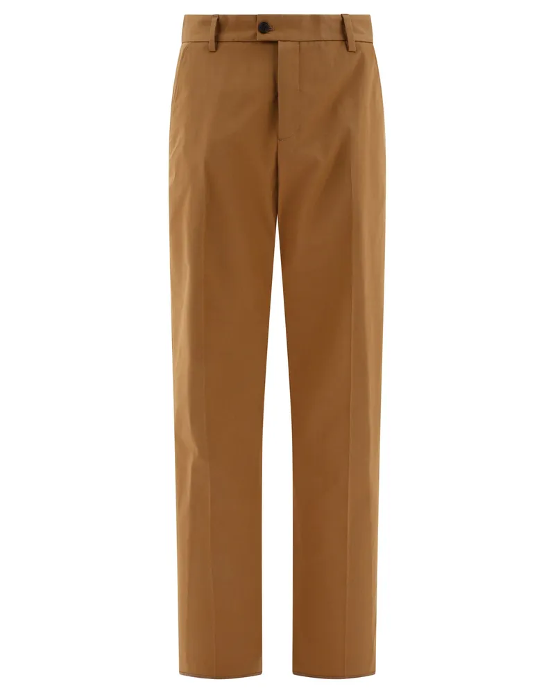 Alexander McQueen Alexander MC Queen maßgeschneiderte Hosen mit Rückenlogo Brown