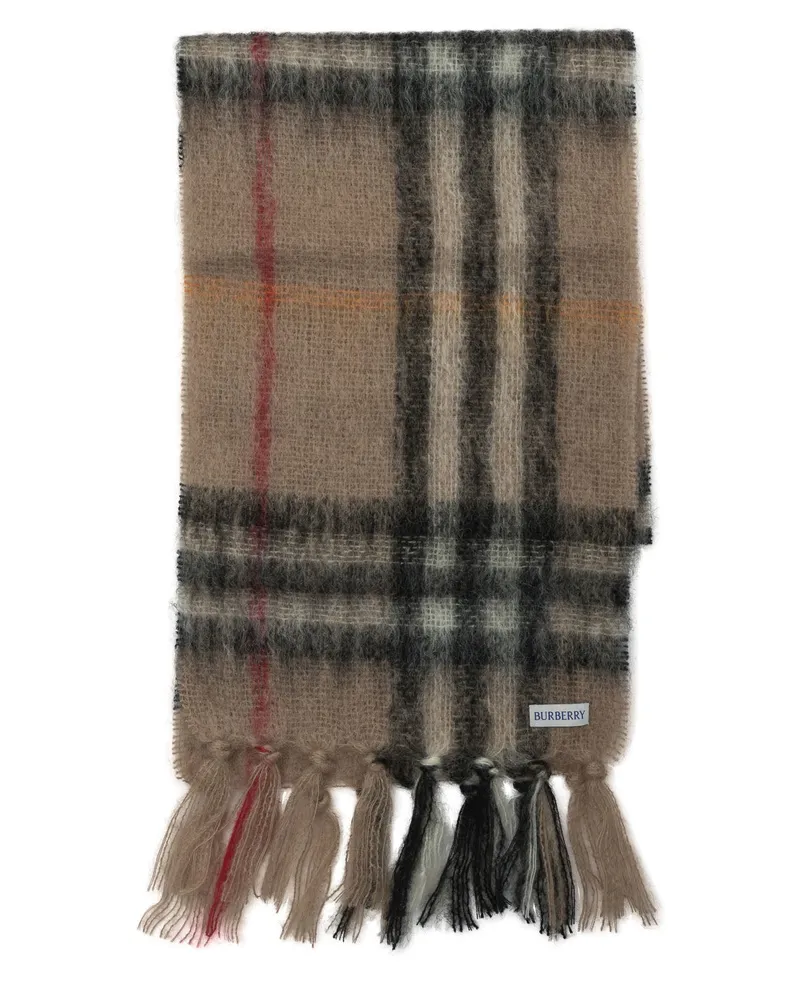 Burberry Schal mit Karomuster Beige