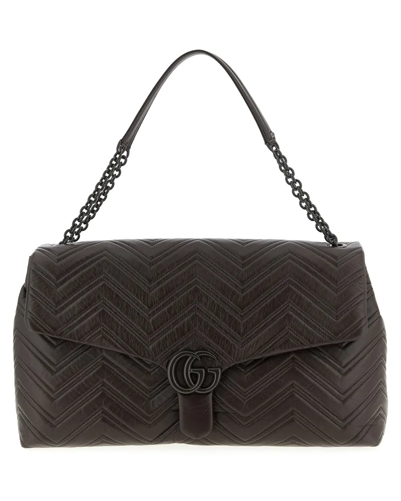 Gucci Gg Marmont' große Umhängetasche Brown