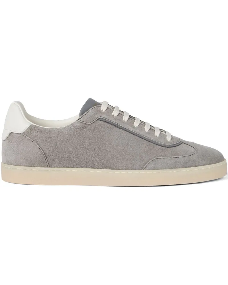 Brunello Cucinelli Ledersneaker Grey