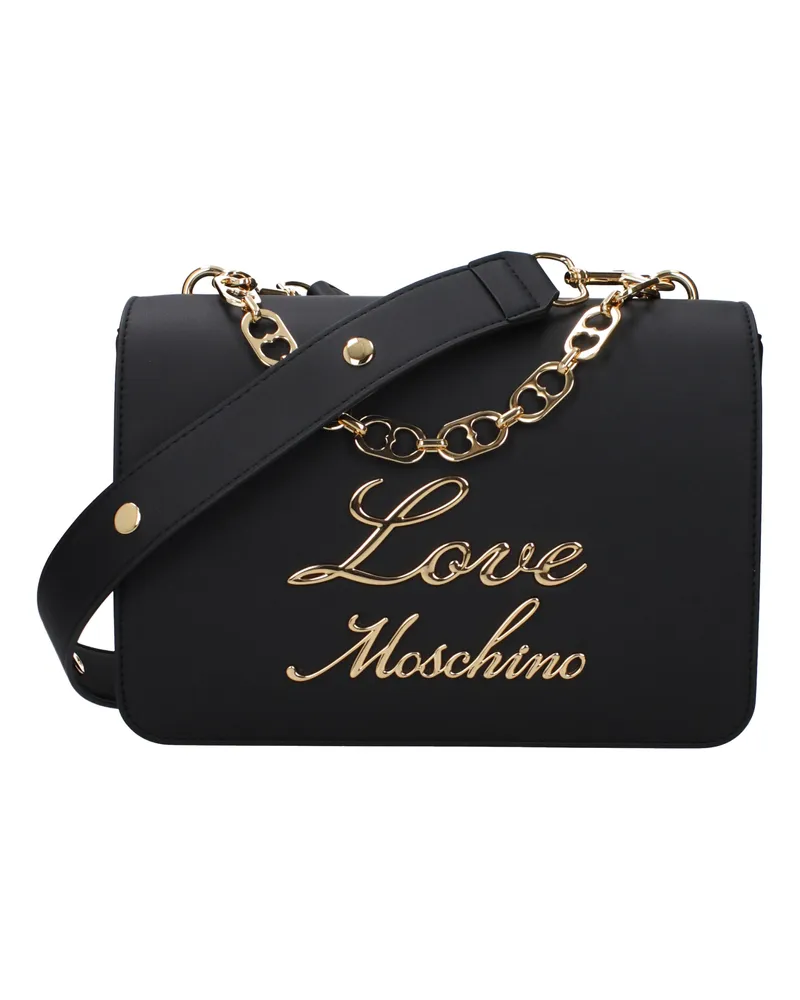 Moschino Damens Handtaschen Polyurethan Schwarz -