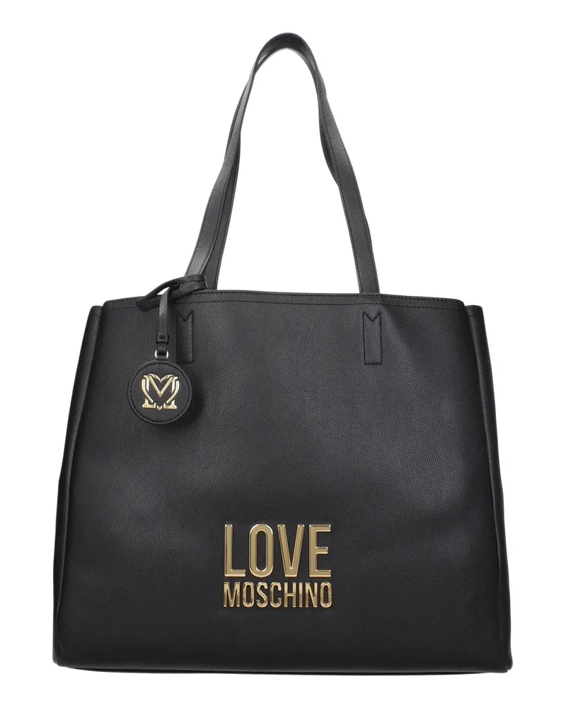 Moschino Damens Umhängetaschen Polyurethan Schwarz -