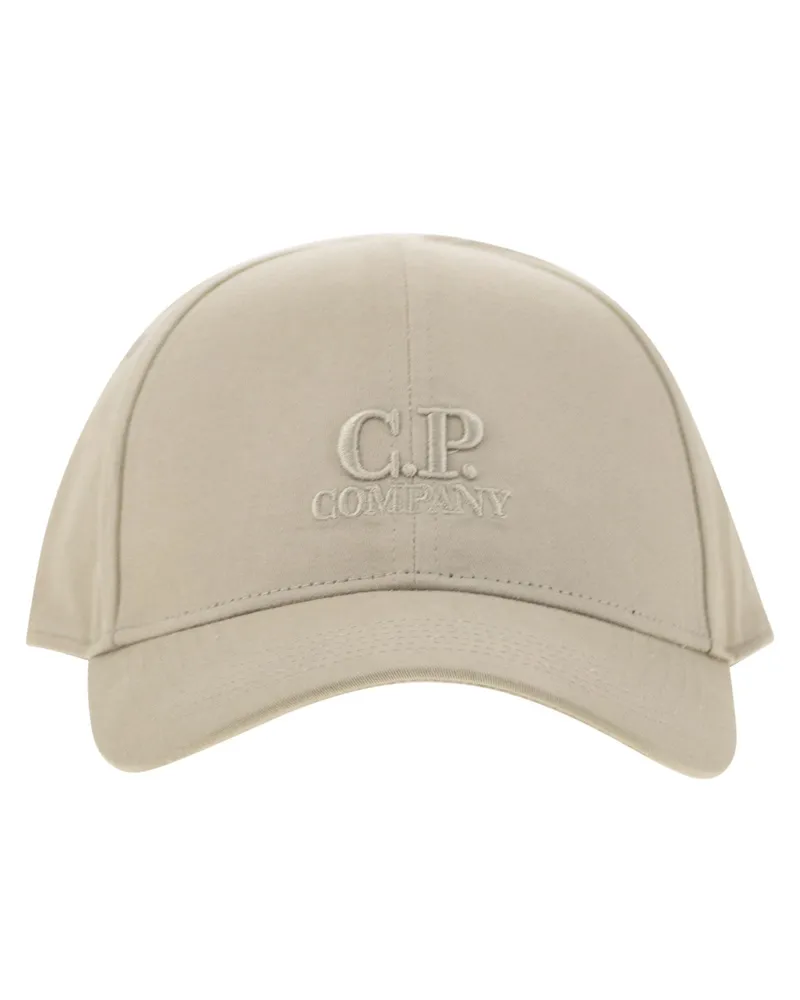 C.P. Company CP -Firmenhut mit Visier und gestickten Logo Beige