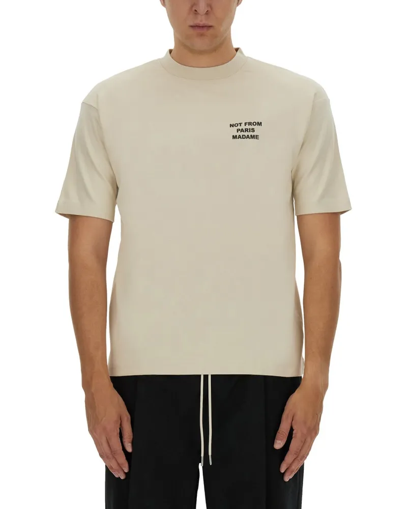 Drôle de Monsieur Slogan" T -Shirt Ivory