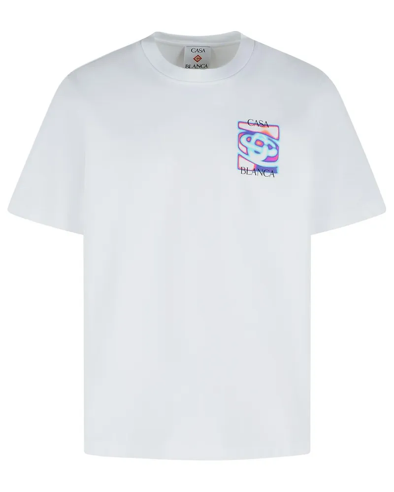 Casablanca Paris Heat Map“ weißes Baumwoll-T-Shirt White