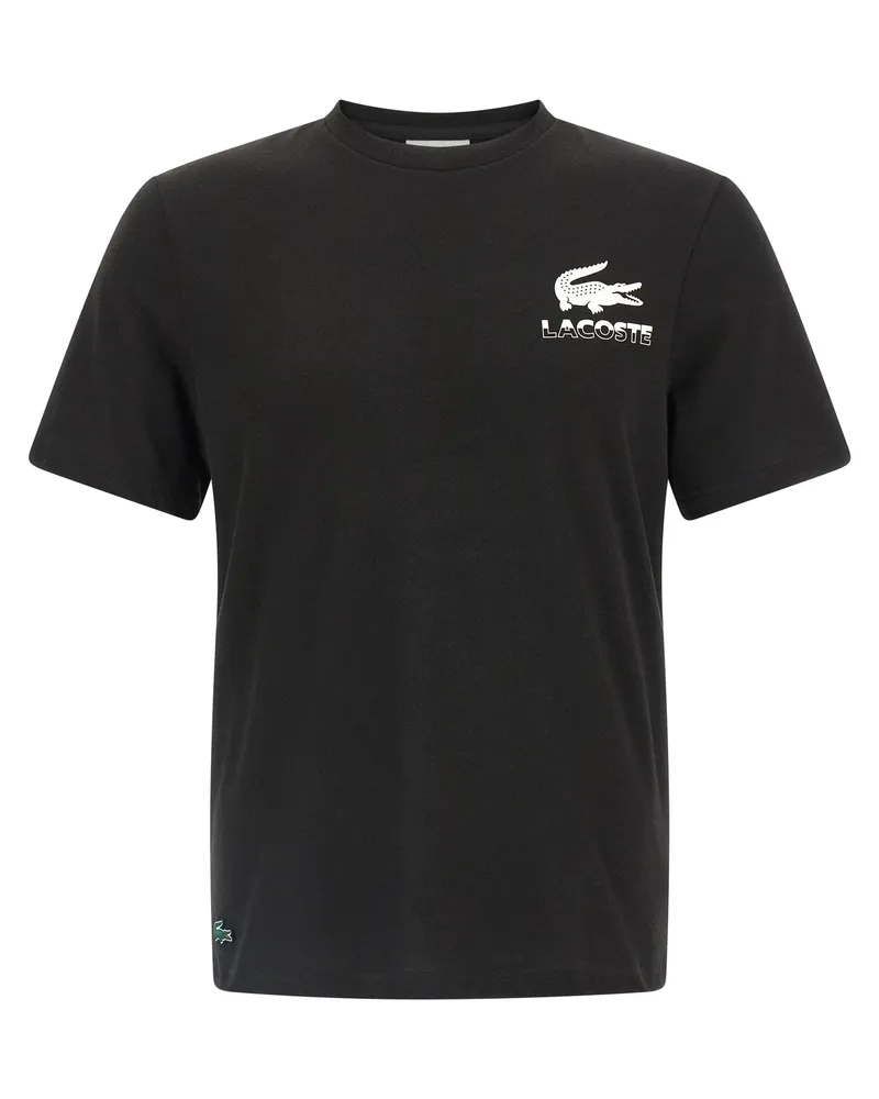 Lacoste bedrucktes T-Shirt Black
