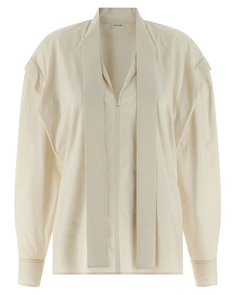 Christophe Lemaire Bluse „Ascot Beige