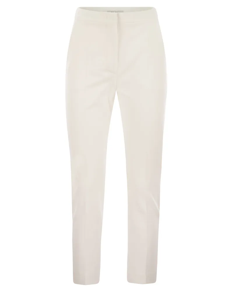 Max Mara Pegno Viskose -Trikothose White