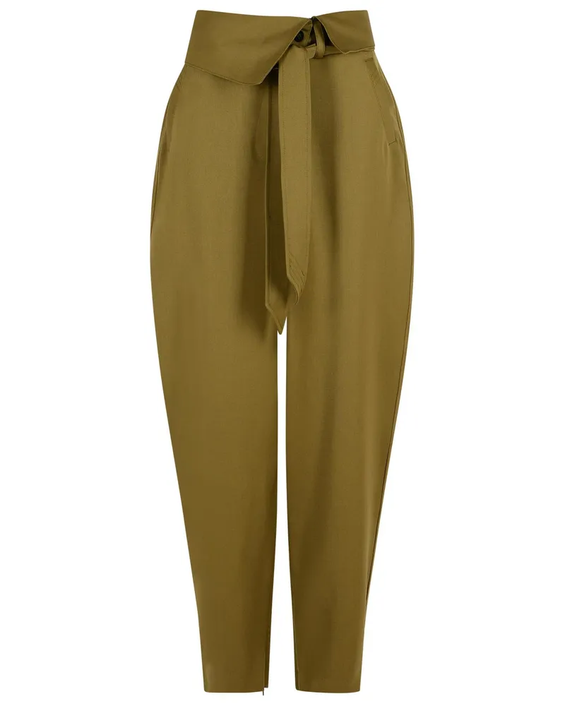 ATTICO Attico Green Virgin Wollhose Green