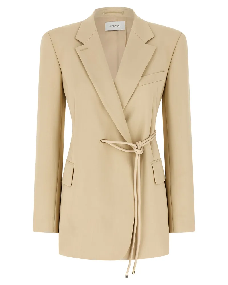 SPORTMAX Glassa' Blazer Beige