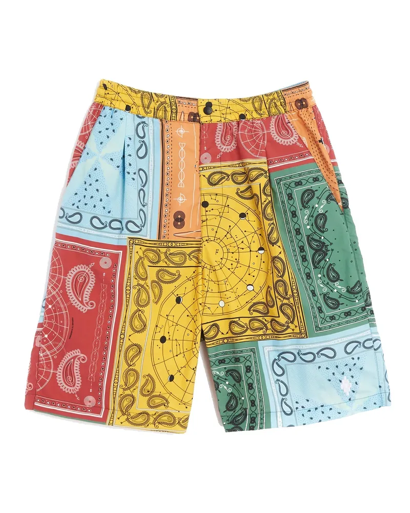 Marcelo Burlon | County of Milan Marcelo Burlon County von Mailand Marcelo Burlon über alle Bandana -Shorts Gelb