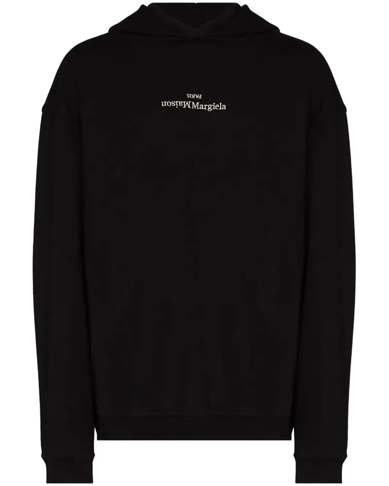Maison Margiela Logo gesticktes Baumwollhaubee 962