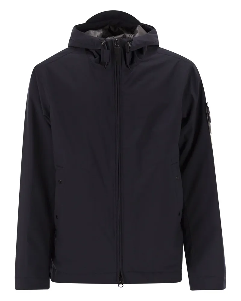 Stone Island gepolsterte Jacke mit wasserdichtem und winddichtem Membran Navy