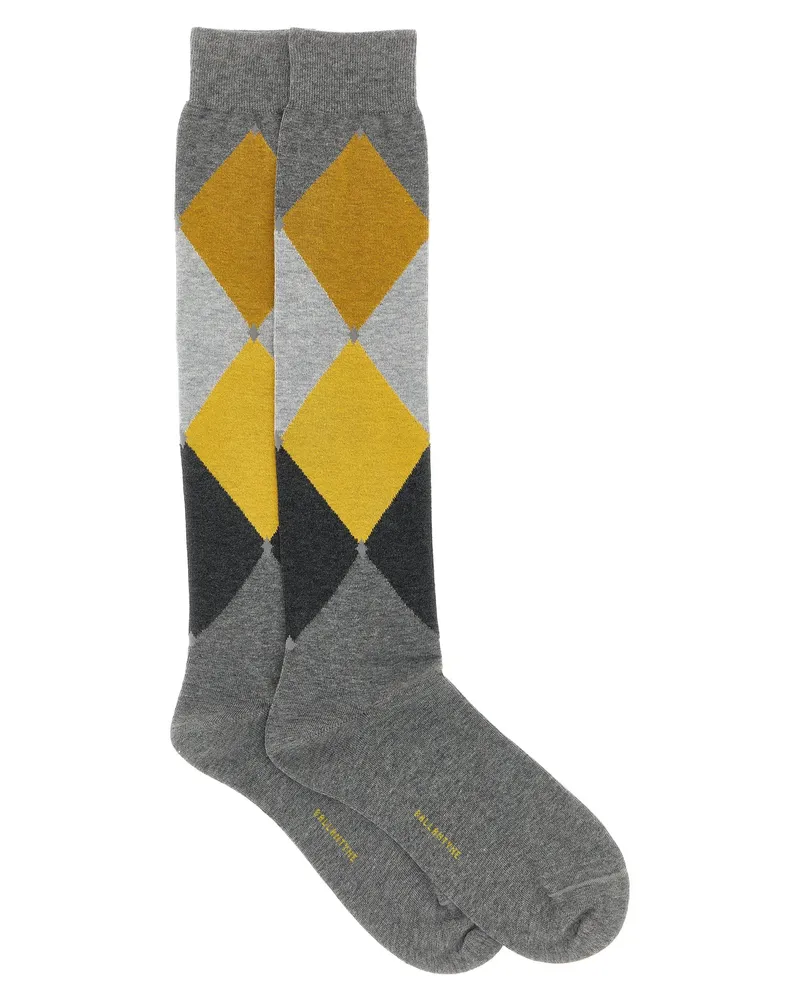 Ballantyne Diamond -geformte Socken Gray