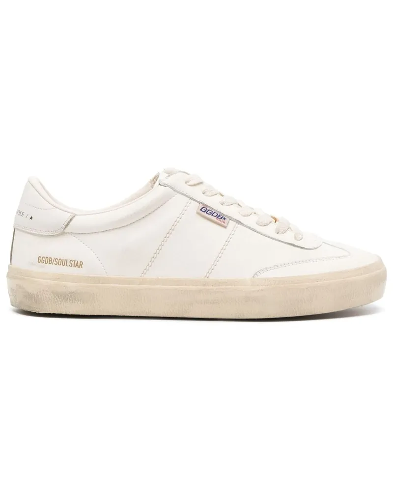 Golden Goose Soul Star Star Leder -Sneaker White