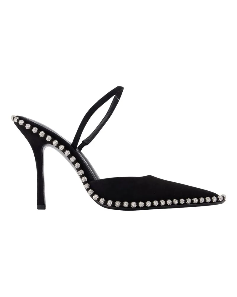 Alexander Wang Tia 105mm Slingback Heels  Leder schwarz Black