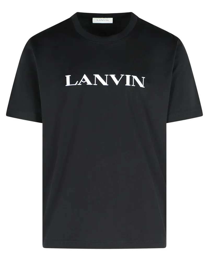 Lanvin Black Cotton T -Shirt Black