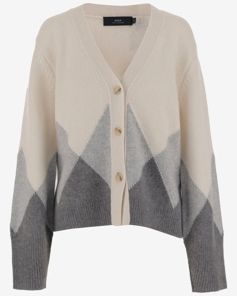 arch4 Cashmere Cardigan mit Farbtönen Red