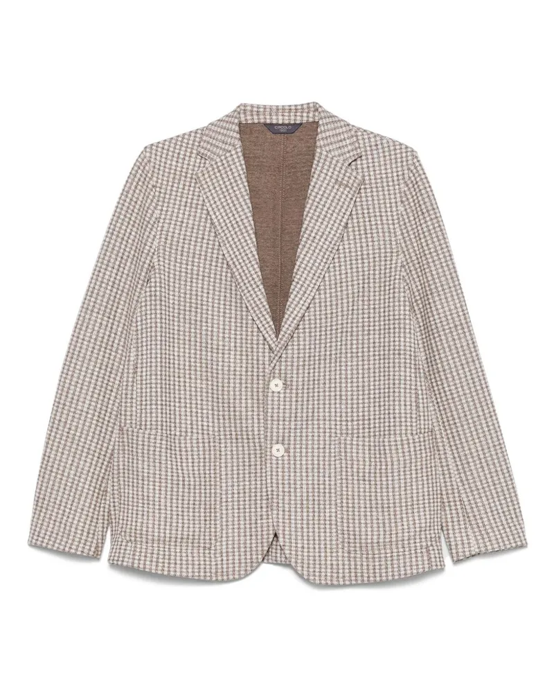 CIRCOLO 1901 Baumwoll- und Leinenmischjacke Beige