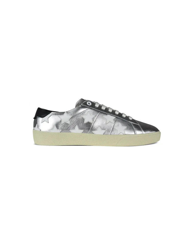 Saint Laurent Court Classic Sneakers Silver