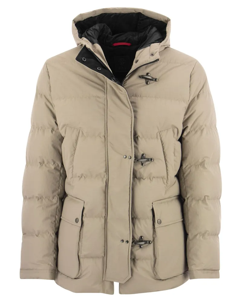 Fay Federjacke 3 Haken Stein