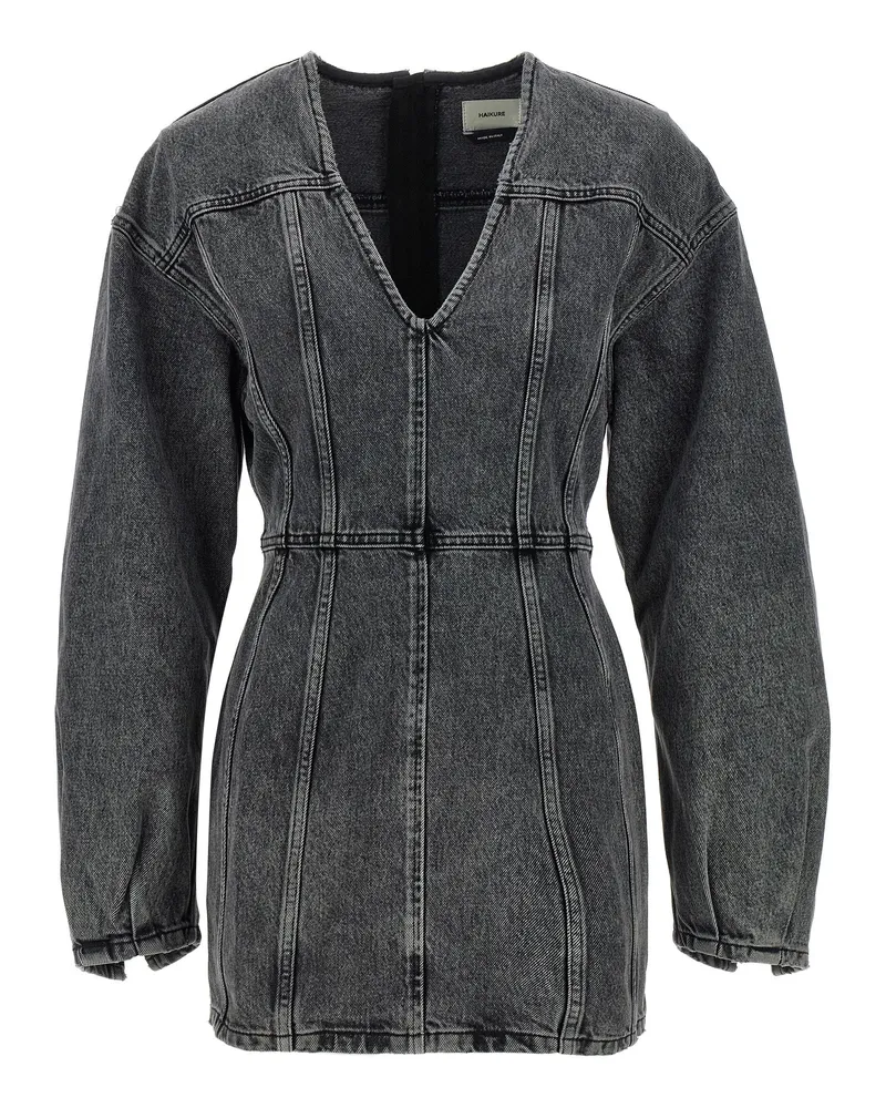Haikure Denim -Kleid Gray