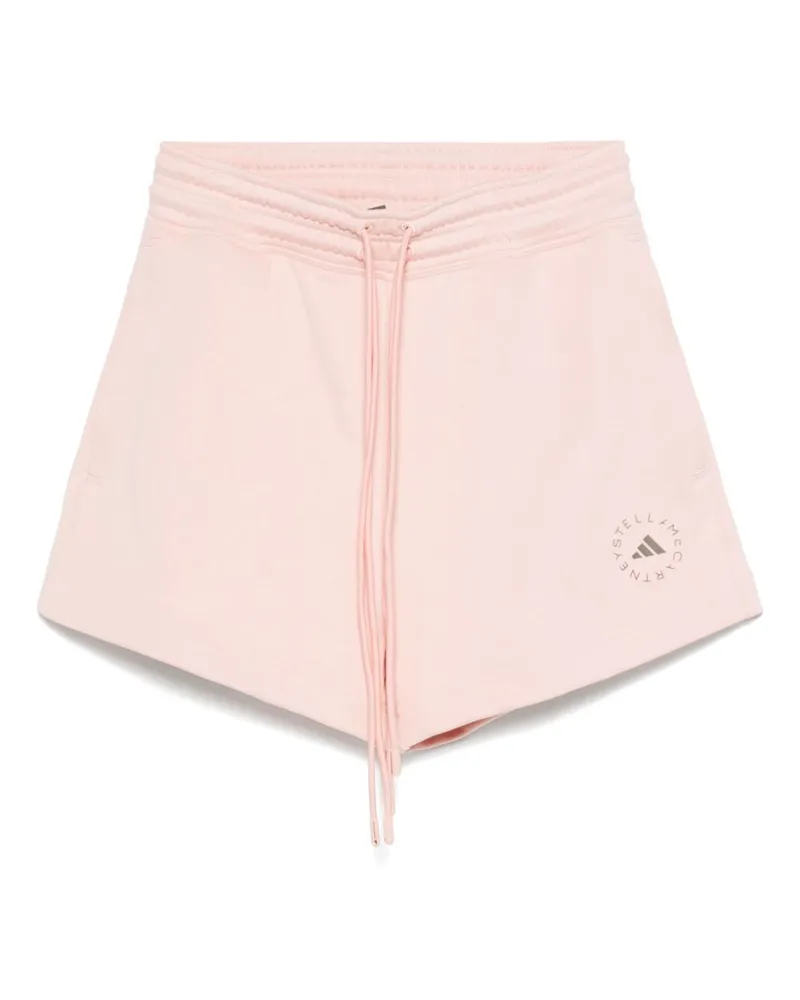 adidas Adidas von Stella Mc Cartney Logo -Baumwollshorts Pink