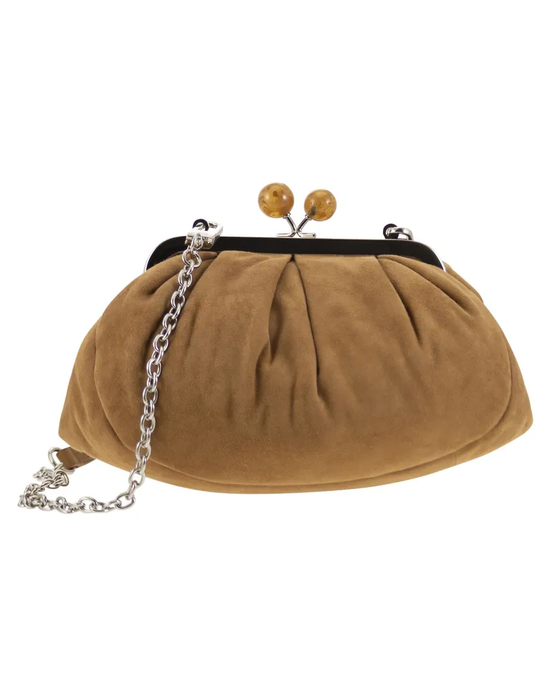 Max Mara Wochenende Max Mara Valois Pasticcino Tasche klein in Wildleder Light