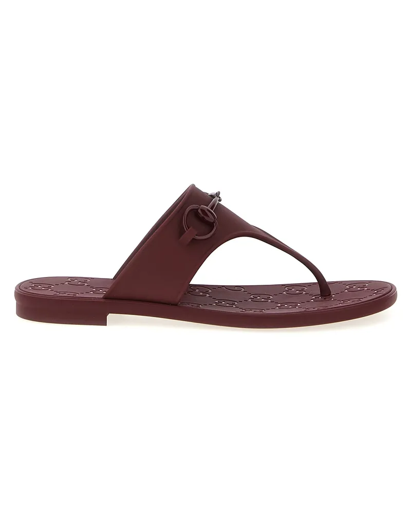 Gucci Tanga-Sandalen Red