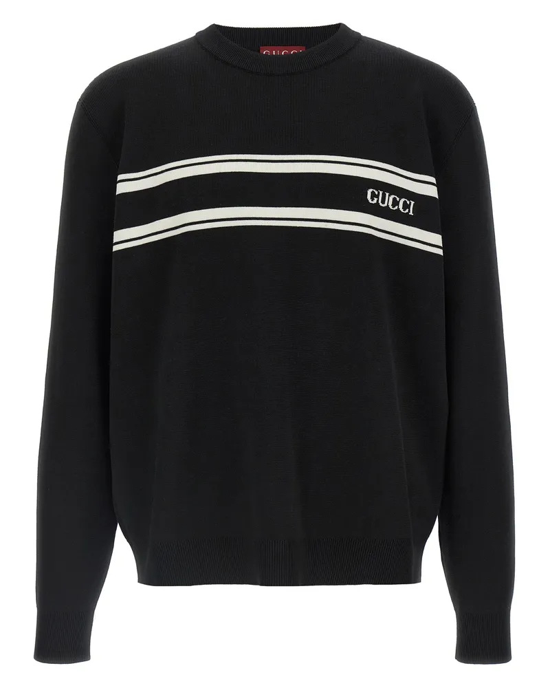 Gucci Pullover „Intarsio Gucci White