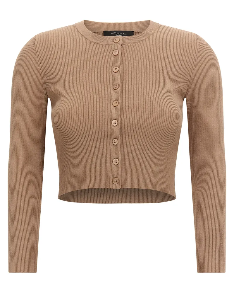 Max Mara Wochenende Max Mara 'Magiro' Strickjacke Beige