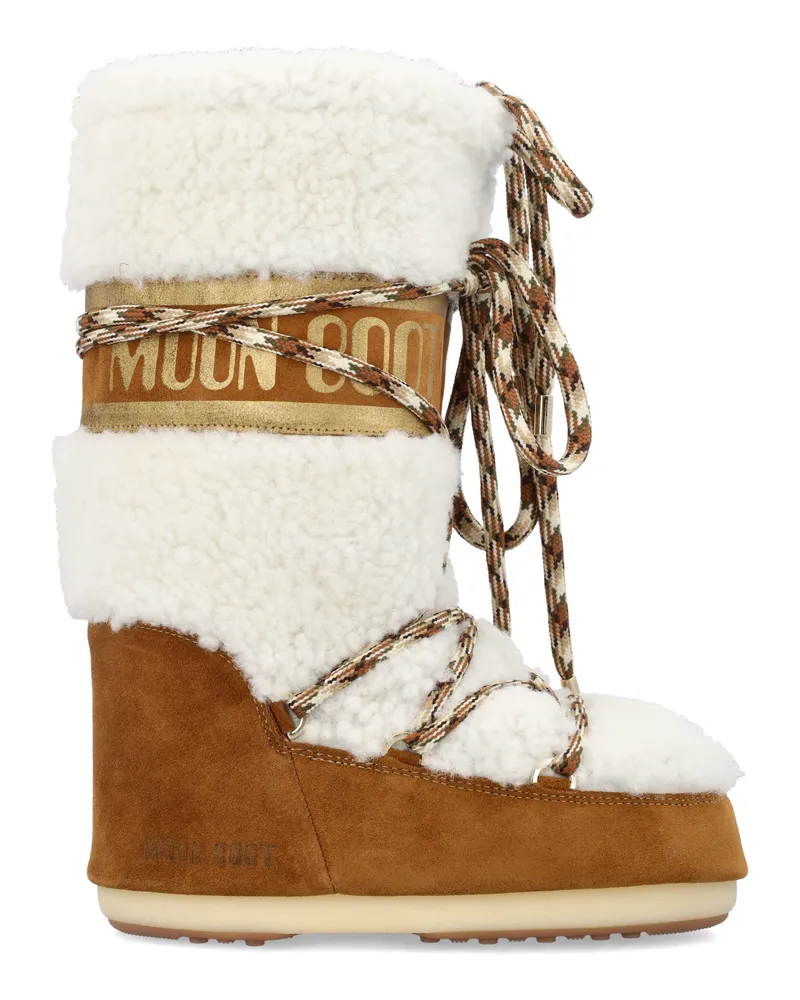 Moon Boot Mondstuhl flache Schuhe Beige