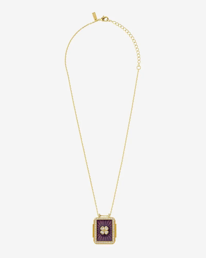 MYA BAY Halskette Trefle Boheme Purple
