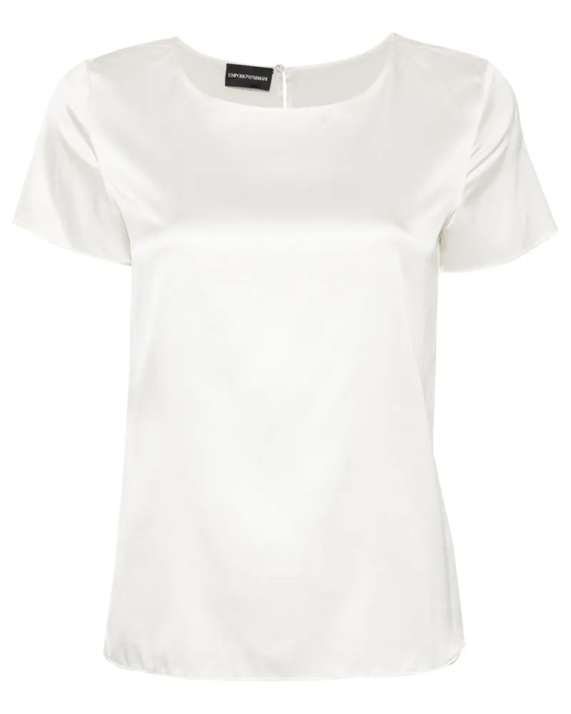 Emporio Armani Seidenoberteil White