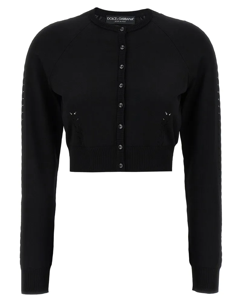 Dolce & Gabbana Viscose Cardigan Black