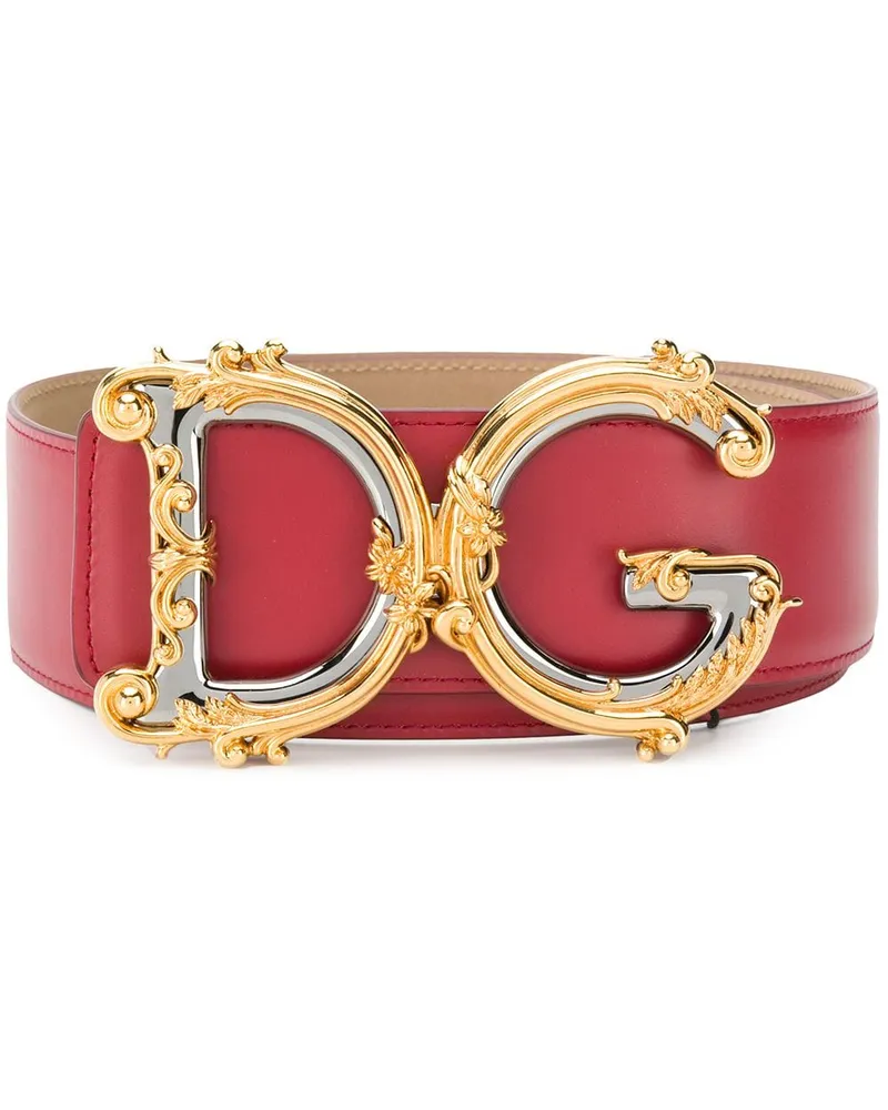 Dolce & Gabbana Gürtel mit rotem Dg 80303