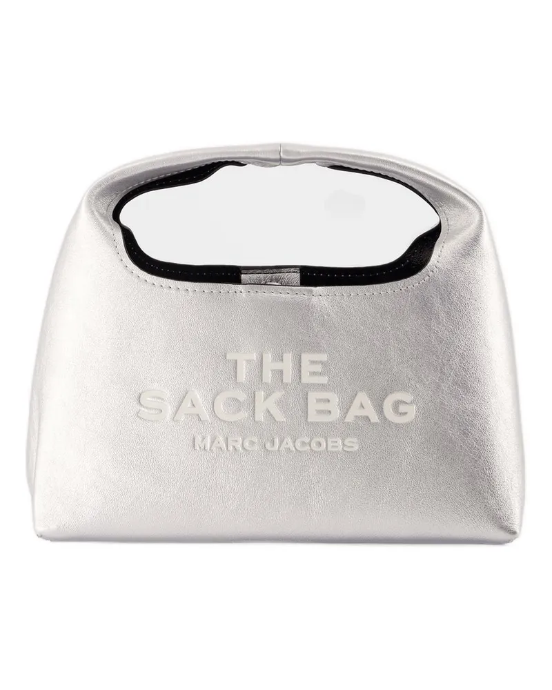 Marc Jacobs Der Mini -Sack -Geldbeutel  Leder Silber Silber