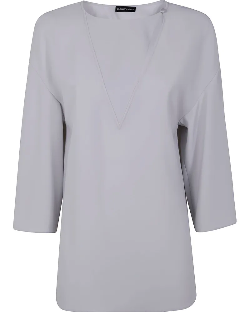 Emporio Armani Cady Bluse Beige