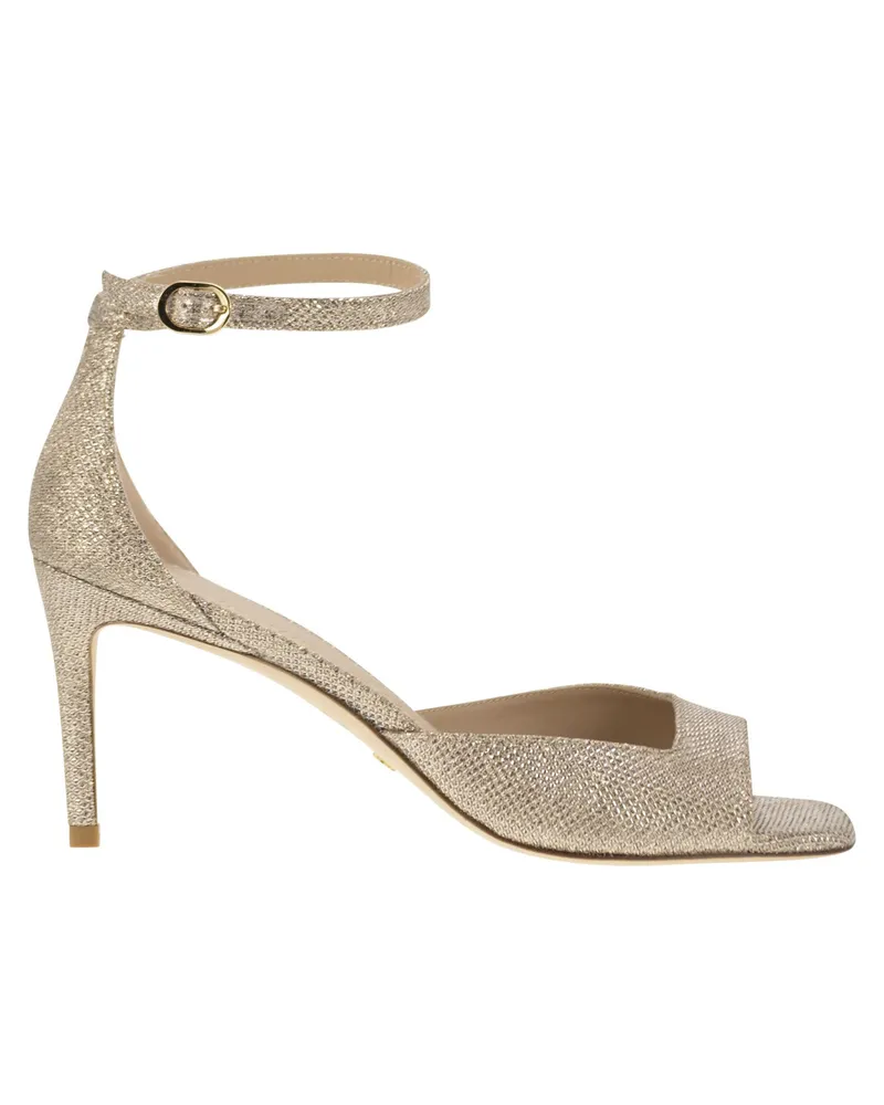 Stuart Weitzman Nudistia 75 High Sandale Gold