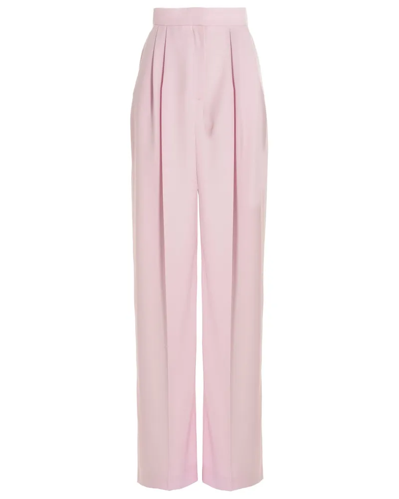 Alexander McQueen Hosen mit vorderen Falten Rosa