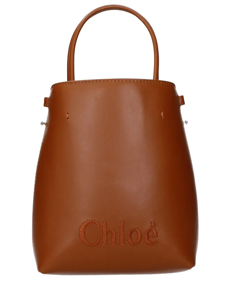 Chloé Damens Handtaschen Sense Leder Braun/Karamell -