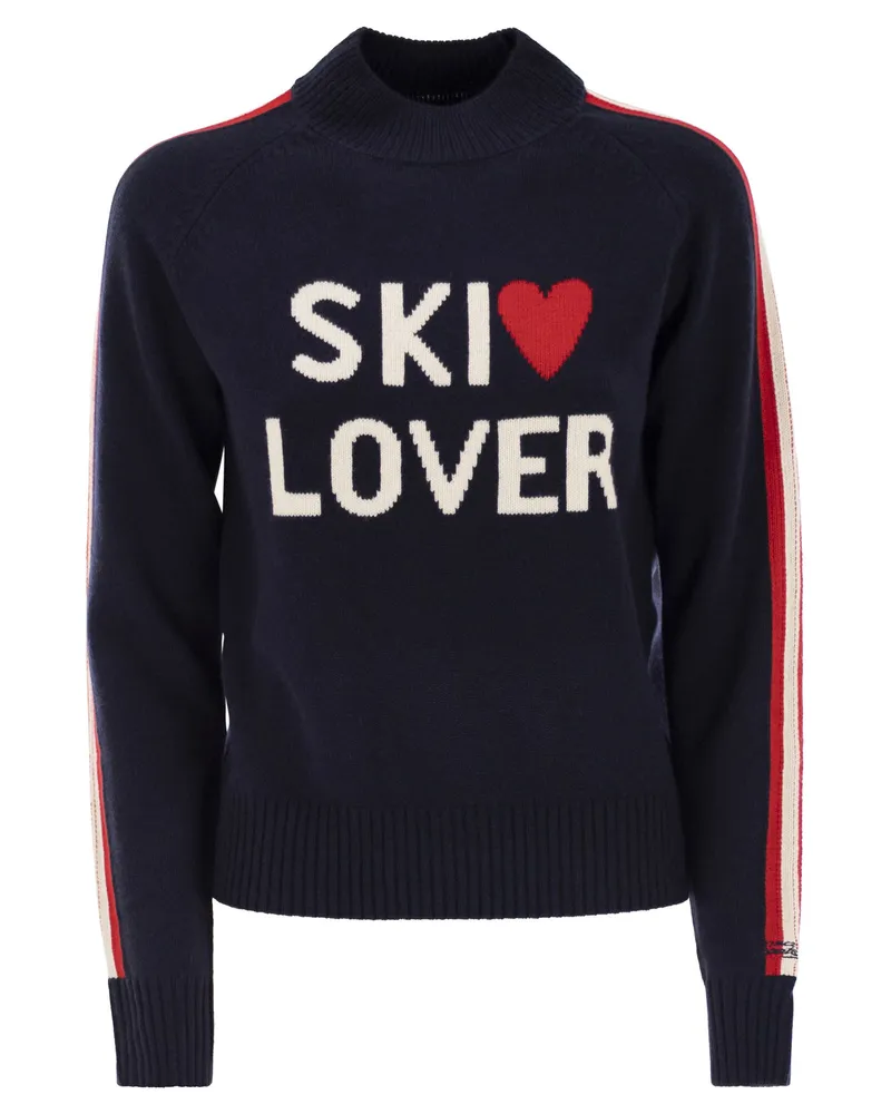 MC2 Saint Barth Peak Ski Lover Jacquard-Rollkragenpullover Night