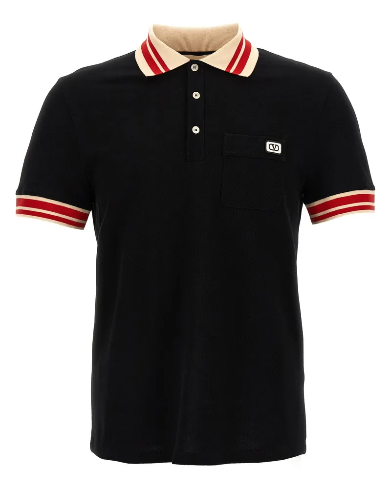 Valentino Garavani Polo Valentino Garavani V Logo Black