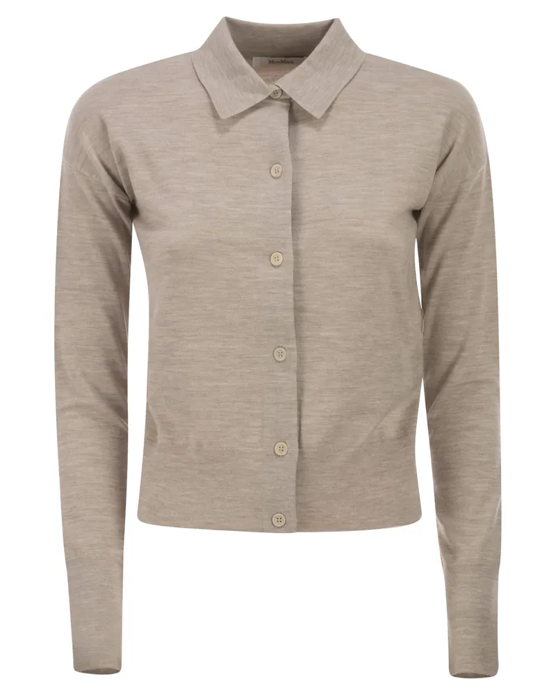 Max Mara Mxmmedeola Damens Strickjacke aus Wolle Powder