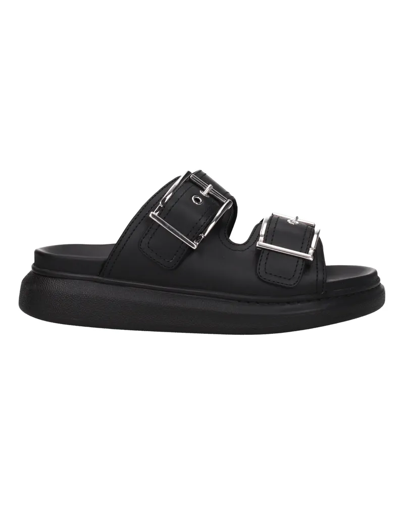 Alexander McQueen Frauen 's Sandalen Leder schwarz -