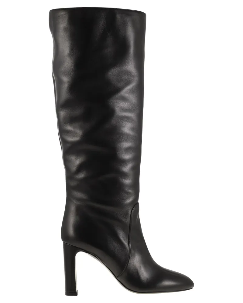 Stuart Weitzman Babette Leder Tube Stiefel Black