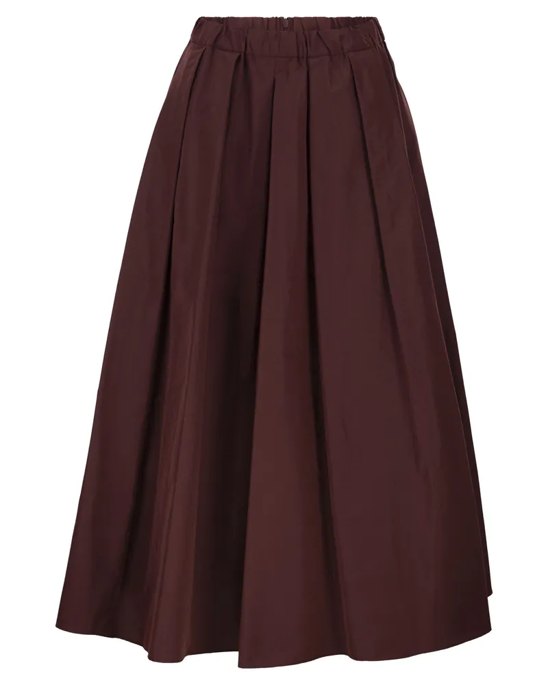 Weekend Max Mara Wkdcurvato Langer Taftrock Bordeaux