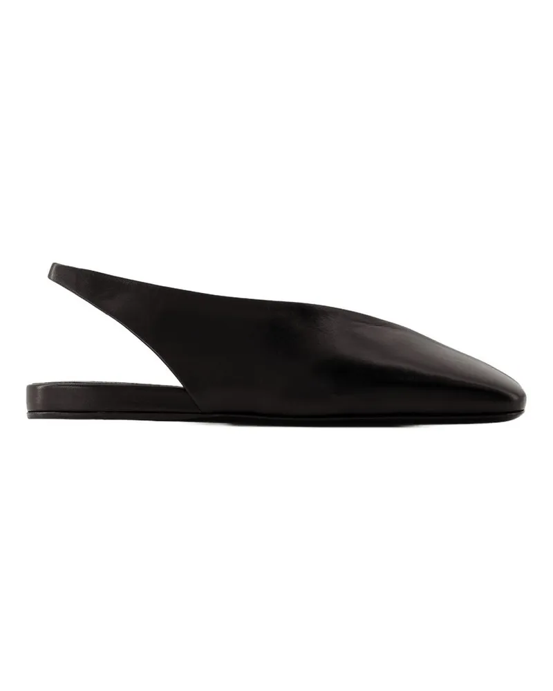 Jil Sander Ballettsandalen Jil Schleifer Leder schwarz Black
