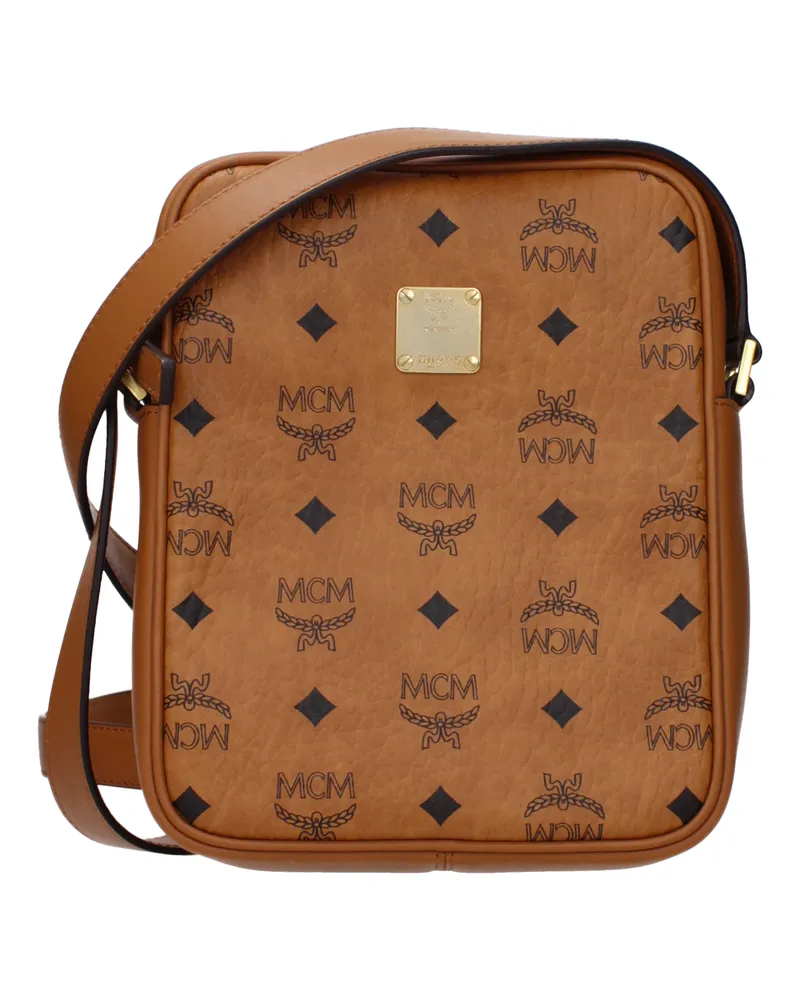 MCM Umhängetaschen Männer Leder braun/Cognac -
